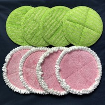 물걸레스팀청소기 무선 물걸레 자동 청소기 독일어 전기 mopping 기계 청소 천 바닥 왁싱 걸레 에센셜 오일 액세서리, [01] 대걸레 2쌍 + 왁싱천 2쌍