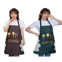 까야 방수 핸드타월 앞치마, 기본형, 그린