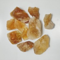 파쇄석 잡석 콩자갈 잔자갈 자갈돌멩이골재 쇄석 깬자갈 큰 입자 천연 브라질 황수정 거친, 주황색, 5-7cm