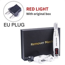 피부 미용 맛사지 관리 레이저 전문 피코세컨드 펜 BlueRed 문신 리무버 펜 주근깨 여드름 클리너 두더지 다크 스팟 안료 제거 기계, 레드 EU 상자