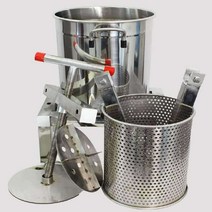 배즙기계 스테리인리스 밀폐형 스퀴즈 프레스 추출기, 허니 프레스-필터 x3