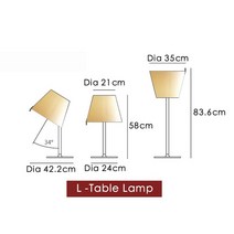 침대 간접 조명 스칸디나비아 플로어 램프 Tolomeo 레트로 조절 테이블 디자이너 스탠딩 긴 침실 거실 스튜디오, [02] Wall Lamp L, [02] Tricolor
