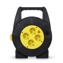 전기릴선 4구 캠핑 릴선 20m 오토 릴 전기 리드선