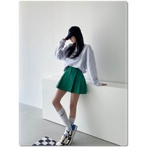 여자 핀턱 주름 플레어 미니 스커트 2color