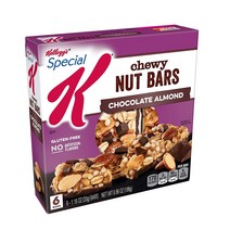 켈로그 스페셜 K 너리시 츄이 넛 바 글루텐 프리, 초콜릿 아몬드(Chocolate Almond), 6개입, 33g