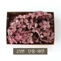 화연양화 블루밍수국 박스수국 컬러최다 30색! 프리저브드플라워, 25 단풍-와인