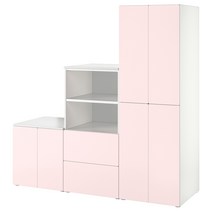 이케아 스모스타드 / PLATSA 플랏사 수납콤비네이션 - 화이트/페일핑크 180x57x181 cm