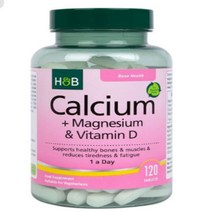 [영국발송] 120정 홀랜드 앤 바렛 칼슘 + 마그네슘 & 비타민D Holland & Barrett Calcium + Magnesium & Vitamin D, 1개