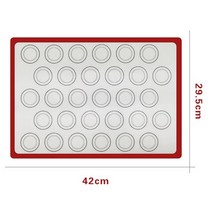 비 스틱 실리콘 베이킹 매트 마카롱 오븐 시트 퐁당 Bakeware 케이크 과자 도구 반죽 롤 패드, [03] red42x29.5cm