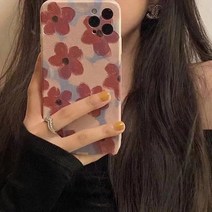 빈티지케이스 클래식 숏 레드 꽃 VIVOY52SX60Y30Y50 핸드폰케이스 Y70SS9S7Y5S 3052731682, 유화 살구 블루 내막 레드 꽃 숏 무 vivo V17