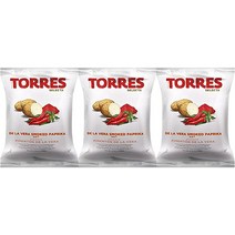 Torres De La Vera 훈제 파프리카 올드패션 라이트 크리스피 크런키 감자칩 3팩 40g