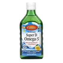칼슨랩스 슈퍼 D 오메가3 레몬맛 50mcg 1100mg 250ml