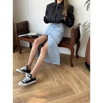 F앞트임 롱데님스커트(one color)