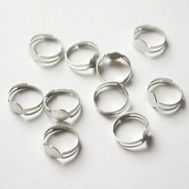 도토리디자인 반지부자재10p 여성 패션반지