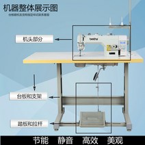 준공업용미싱 오버로크 재봉틀 새로운 산업용 통합 완전 자동 다기능 스레드 트리밍 전기 가정용 직접 구동 컴퓨터 플랫 카, 6. 두꺼운 재료를 위한 전산화된 평면 선반과 4개의