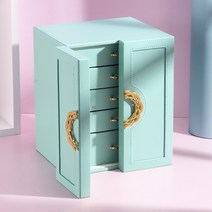 신파 주얼리 박스 가죽 멀티 서랍형 대용량 액세서리 수납 귀걸이 목걸이 시계, 02.부용람