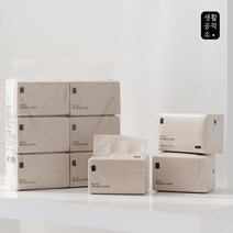 생활공작소 페이셜티슈 무표백, 250매입, 12개