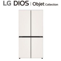 LG 디오스 오브제 글라스 5도어 냉장고 베이지베이지(M874GBB152), 베이지+베이지