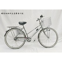 일본자전거 출퇴근자전거 연인자전거 일본자전거 단일속도 내부 3단 속도, 24인치, 실버 그라인딩 램프