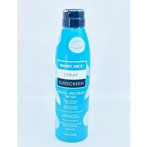 선크림 트레이더 조의 넓은 스펙트럼 SPF 50+ 선크림 스프레이 알로에 팩토리 씰드 픽, Qty 1 Can 6oz each