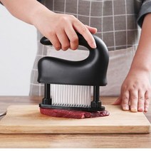 수동 돈까스 연육기망치 다지기 펀칭기 스테이크 고기, 블랙, 1개