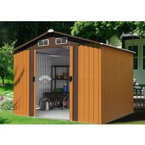 조립식 창고 농막 어닝 컨테이너 야외 간이창고 이동식 간이창고, 11. 브라운 팁 B타입