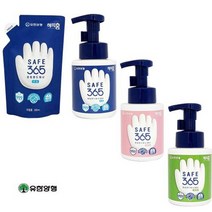 유한양행 무향 핸드워시 본품 리필 핸드워시선물 손세정제답례품 손비누, 유한양행 세이프365 핸드워시용기 그린샤워향