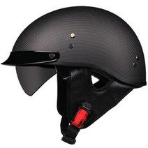 반모헬멧 바이크헬멧 소두핏 클래식 레트로 DOT Carbonfiber 오토바이 독일 Casco 일본식 모토 오픈 하프 페이스 헬기 바이커 파일럿 맨, 1.b1 - M