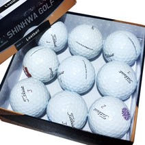 타이틀리스트 Prov1x A등급 로스트볼 9알, 화이트, 9개입