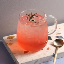 TDY 홈카페 내열유리 항아리 머그컵 대(600ml), 색상