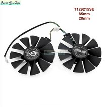 85mm T129215SU 비디오 그래픽 카드 ASUS EX-RX 570 GTX 1070 1060 듀얼 GeForce RX570-4G 8G GPU 쿨러 팬, [02] T129215SU 3 SET