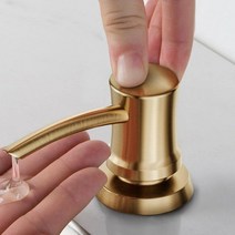 KRAUS KSD 54SS 스테인리스 스틸 주방 비누 및 로션 디스펜서, Brushed Brass, Traditional Style