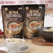 [TV홈쇼핑정품] 고창 정가네 바지락국 6팩 100%국내산 바지락 살 칼국수 밀키트 홈쇼핑