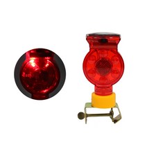 [P1M] 태양열 충전 현장 위험구역 표시 휀스용 경고등 / 건설현장 도로공사 경광등 태양광 태양열경고등 위험경고등 쏠라 빛감지 야간센서작동 ( P1M / 632594EA )