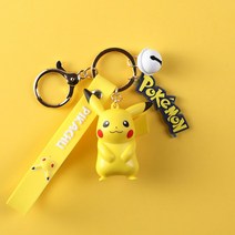 DM 포켓몬 피카츄 꼬부기 고라파덕 푸린 파이로 키 홀더, 1개, 피카츄 (국내배송)