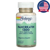 솔라레이 판크레아틴 1300 Pancreatin 파파야잎 90식물성캡슐