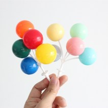 풍선픽 케이크데코 케이크 꾸미기, 파스텔