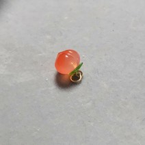 남홍수밀 피치 펜던트 천연 작은 복숭아 옥 큐빅 액세서리 마노 목걸이 펜던트 팔찌