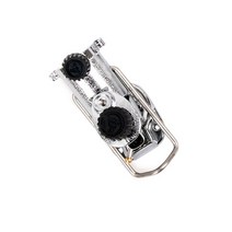 우경 받침틀 뭉치 실버 WK-3 스크류형 원터치형, 실버뭉치(스크류형)+뒷꽂이(브레이크/스크류형)-단절