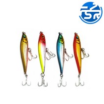 4컬러 쏘가리 배스 미노우 바다 루어낚시 미끼 베스, Blue, 15g