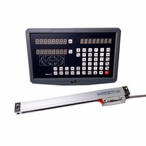 공작 기계 눈금자 판독 헤드 리니어 스케일 선반 센서, 5u 스트로크 450MM 총길이 590MM