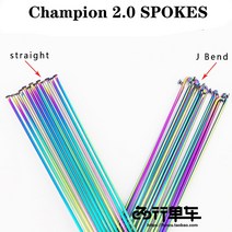 자전거 스포크 챔피언 20 라운드 J벤드스트레이트 풀 헤드 다채로운 구리 C
