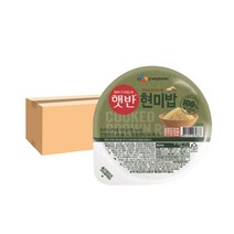 CJ 햇반 100% 현미로 지은밥 130g 12개