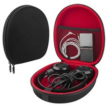 Linkidea Grado SR80 SR80e SR80i SR60 SR60i SR60e RS2 RS2i RS2e SR225 SR325 케이스와 호환되는 헤드폰 휴대용 케이스 케이블, Black