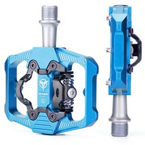 자전거 패들 gewage 페달 spd 산악 클립리스 페달 알루미늄 합금 페달 듀얼 플랫폼 mtb 산악 도로, 1-하얀