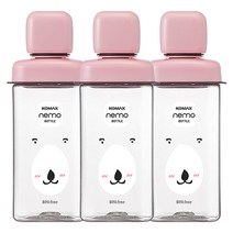 코멕스 네모물병 핑크곰 430ml X 3개