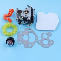 가드닝공구 기화기 카브 에어 필터 프라이머 전구 연료 라인 키트 McCulloch CS380 CS 전기 톱 스위치 레버, 한개옵션0