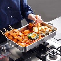 키친아트 스텐 통3중 인덕션 오븐 겸용 로스트팬 전골냄비 오뎅탕 구이팬 볶음팬 철판, 기본