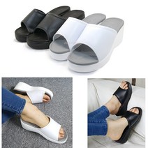 슬리퍼 쿠션슬리퍼 여성슬리퍼 병원슬리퍼 굽6Cm 사무실슬리퍼 통굽슬리퍼