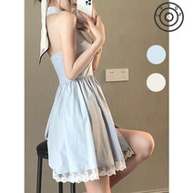 NENAI 여자 프릴 쉬폰 반팔 롱원피스